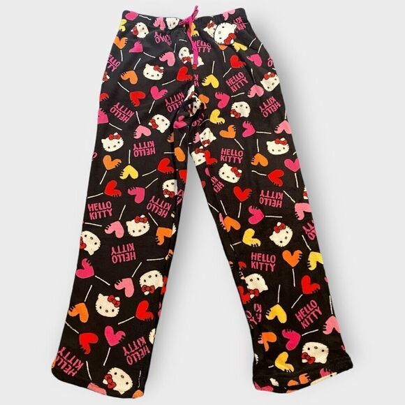 Hello Kitty “Heart Suckers” Fuzzy Soft Touch Pajama Pants Womens size X-Large - Picture 2 of 11